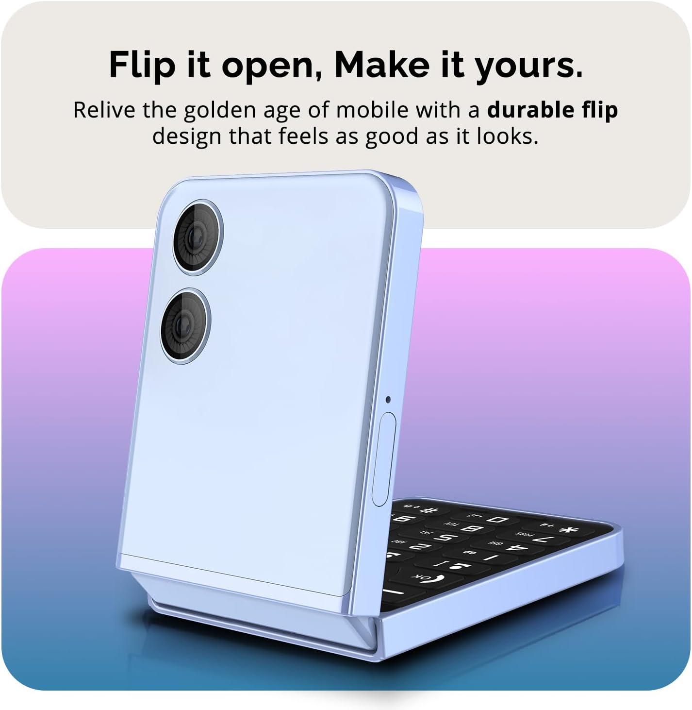 Chic Flip Phone with Style