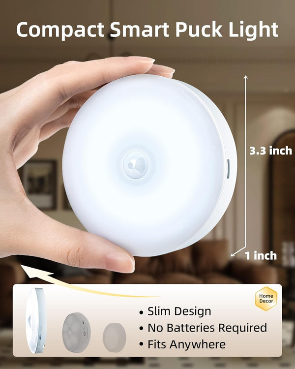 EZVALO Motion Sensor Puck Lights