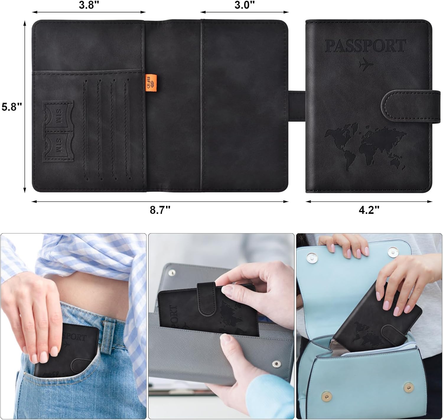 Stylish Travel Passport Holder
