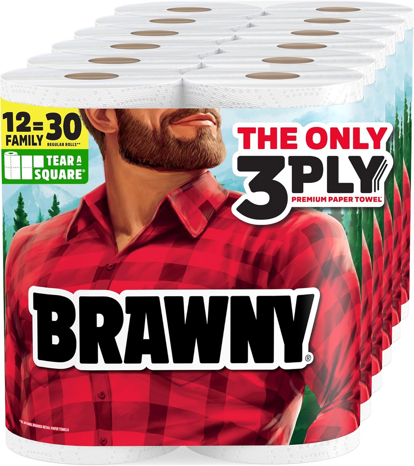 Brawny Tear-A-Square Towels